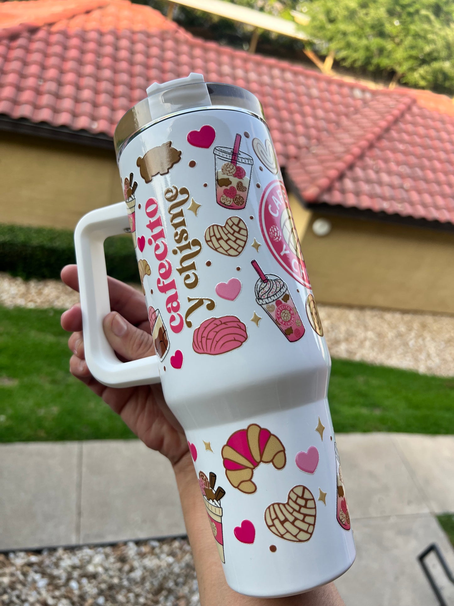 Cafecito y chisme /Tumblers 40 0z