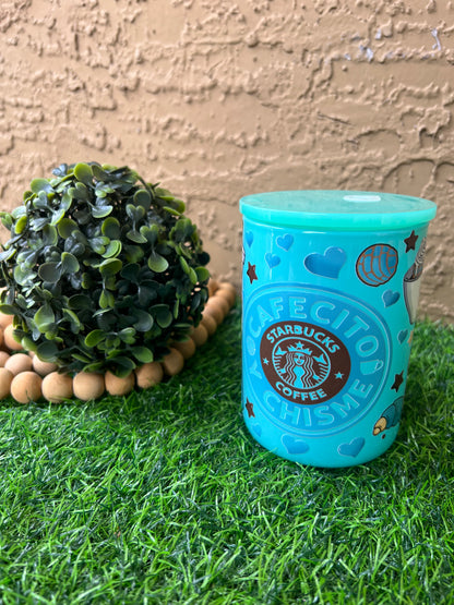 Cafecito y chisme  /Glass Can