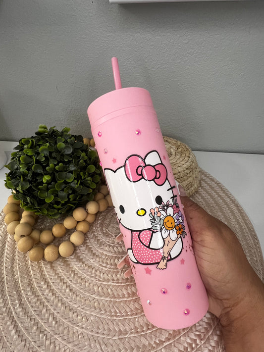 Gatita pink  /Tumbler